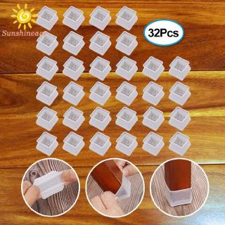 Set 32 miếng silicon bọc chân bàn ghế chống trầy sàn