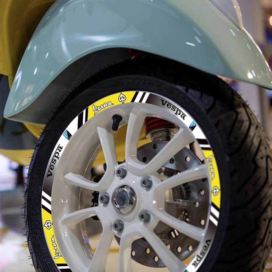 Vespa Hình dán bánh xe Phản chiếu Xe máy đề can Đối với PIAGGIO GTS300 Sprint 150 300