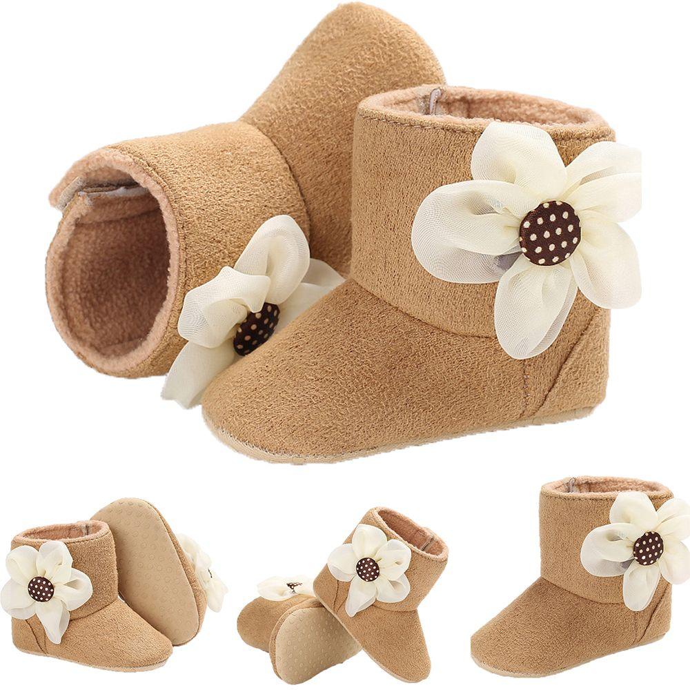 SUSANS Giày Tập Đi Đính Hoa Thời Trang Cho Bé