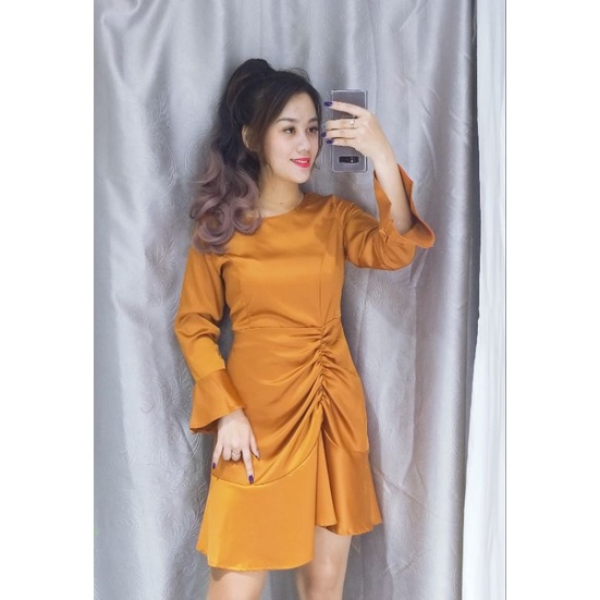 ĐẦM NHÚNG EO TAY LOE 58KG - 78KG