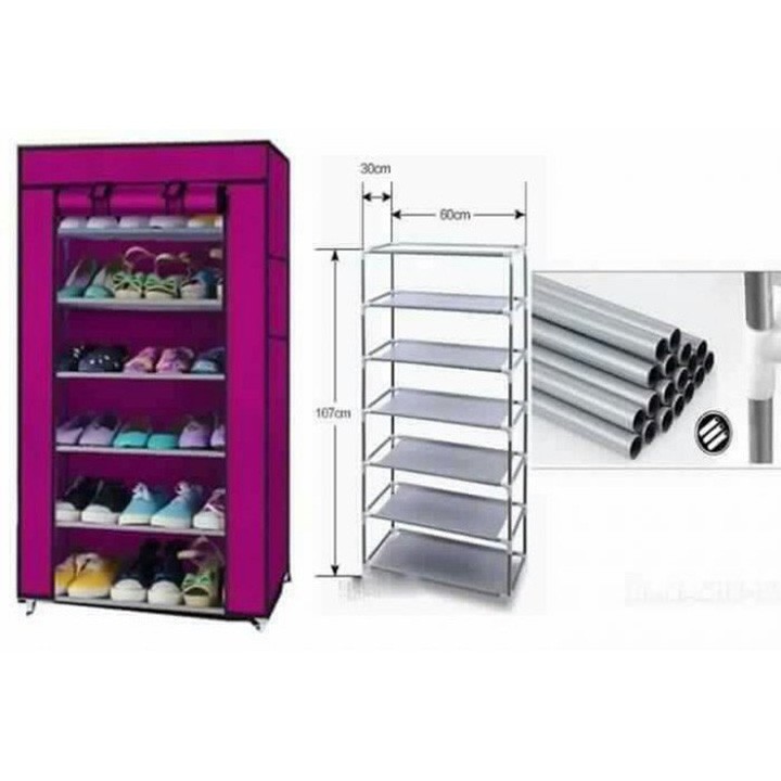 Tủ vãi để giày 7 tầng 6 ngăn