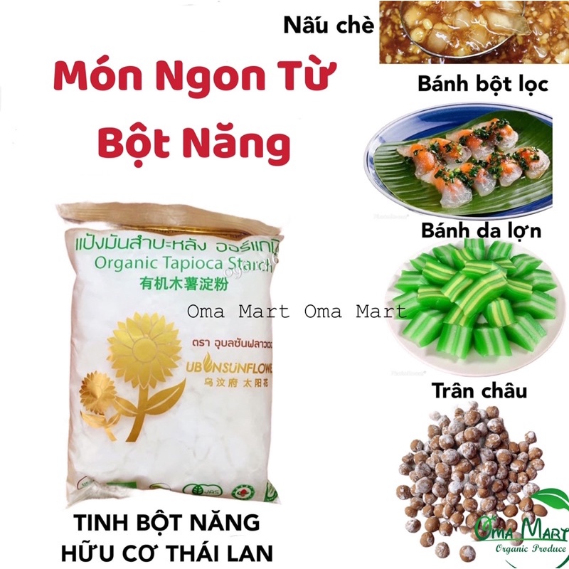 Tinh bột năng hữu cơ Ubon 400g - Thái Lan (date: 28.2.2025 )