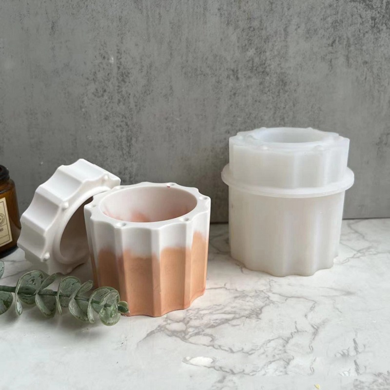 Khuôn Silicone Làm Hộp Nhựa Resin Đựng Trang Sức Có Nắp Đậy