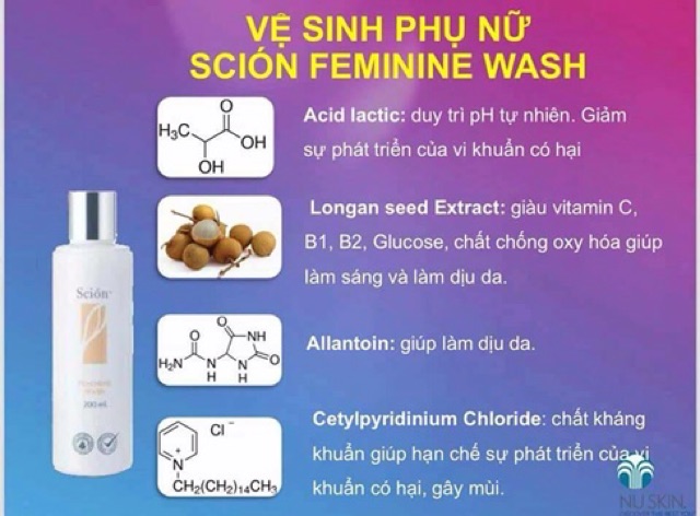 Dung dịch vệ sinh phụ nữ Scion mẫu mới