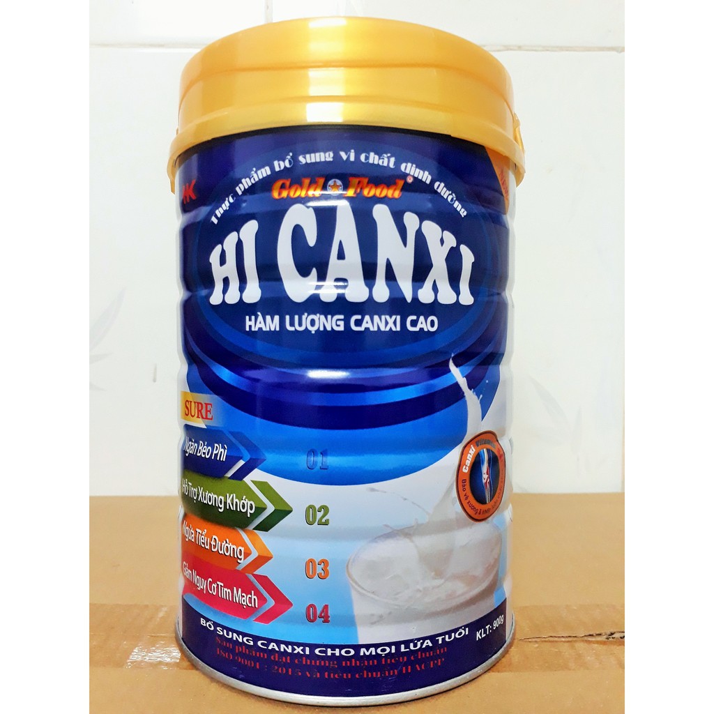 Sữa bột dinh dưỡng goldfood với hàm lượng canxi cao lon 900 gr – công ty TNHH Hoàng Khang.