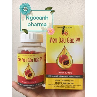 Dầu gấc phúc vinh sáng mắt đẹp da (Lọ 100 viên)