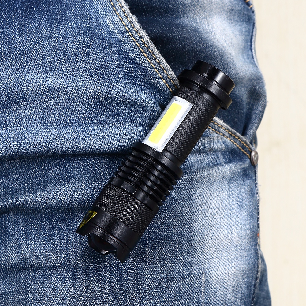 Đèn pin ALONEFIRE SK68 COB cỡ nhỏ chống nước tiện lợi