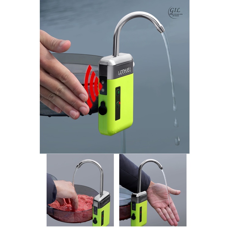 Máy bơm nước rửa tay câu cá - máy bơm câu cá 3 in 1 rửa tay tao oxy