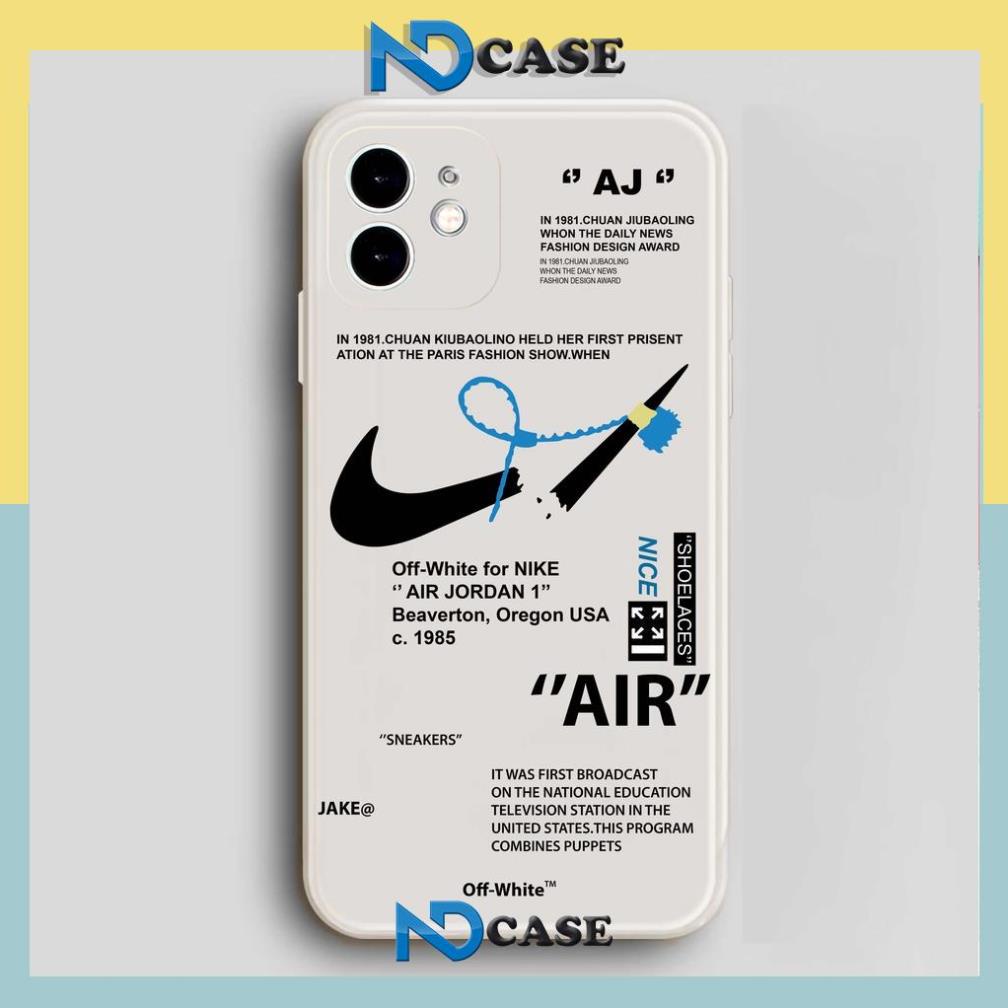 Ốp lưng iPhone Nike cạnh viền vuông silicon dẻo bảo vệ camera cho iphone 6/6s/7/8/X/XS/11/12/13/14 Pro Plus Max