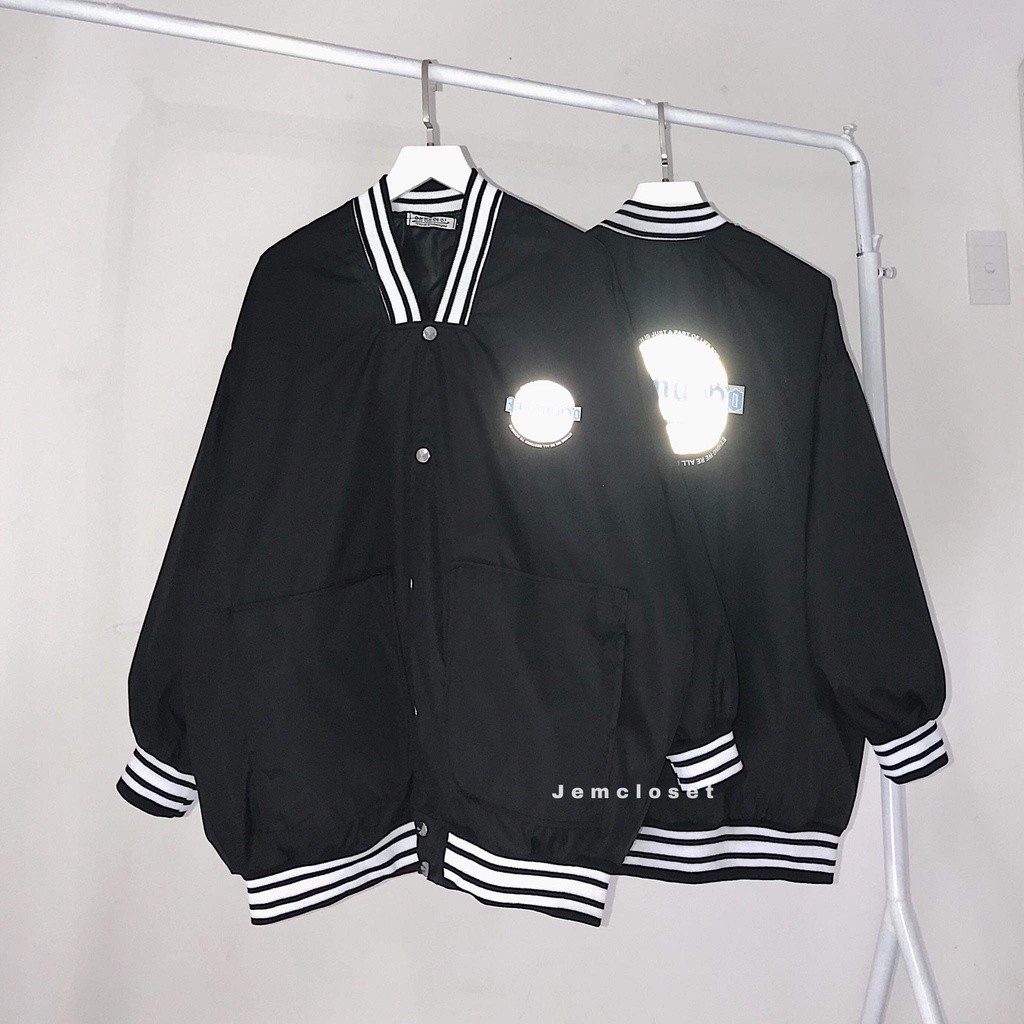Áo Khoác Bomber Form Rộng Áo Khoác Ngoài Khóa Kéo Cá Tính Năng Động POAN Cực Phẩm Hàn Quốc 1005 Gous Official