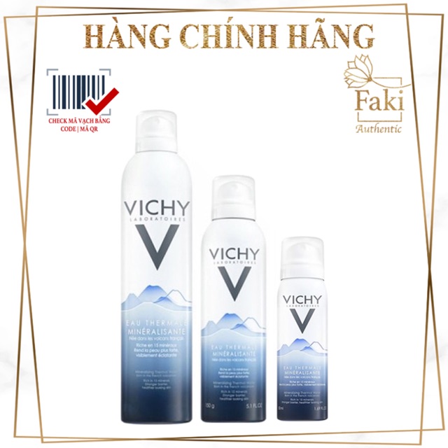 [Chính Hãng] Xịt khoáng Vichy Mineralizing Thermal Water 50/150/300ml