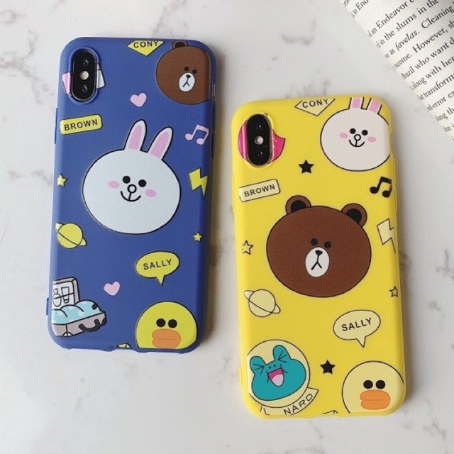 Ốp Iphone Gấu Brown Thỏ Cony