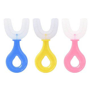 Bàn chải đánh răng silicon hình chữ U phù hợp cho bé từ 2 đến 5 tuổi