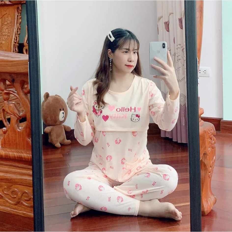 Bộ Đồ Bầu Dài Kitty,