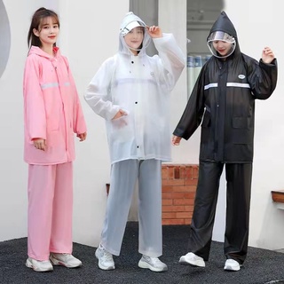 Bộ Áo Mưa Liền Quần Dày Dặn Chống Rò Rỉ Tiện Dụng Cho Nam Và Nữ
