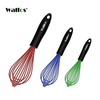 Máy đánh trứng silicon WALFOS Thép không gỉ chịu nhiệt chống dính Dụng cụ đánh trứng
