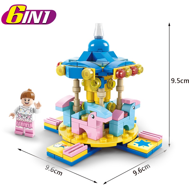 Bộ Đồ Chơi Lắp Ráp Giáo Dục 6 Trong 1 Dành Cho Bé Trai