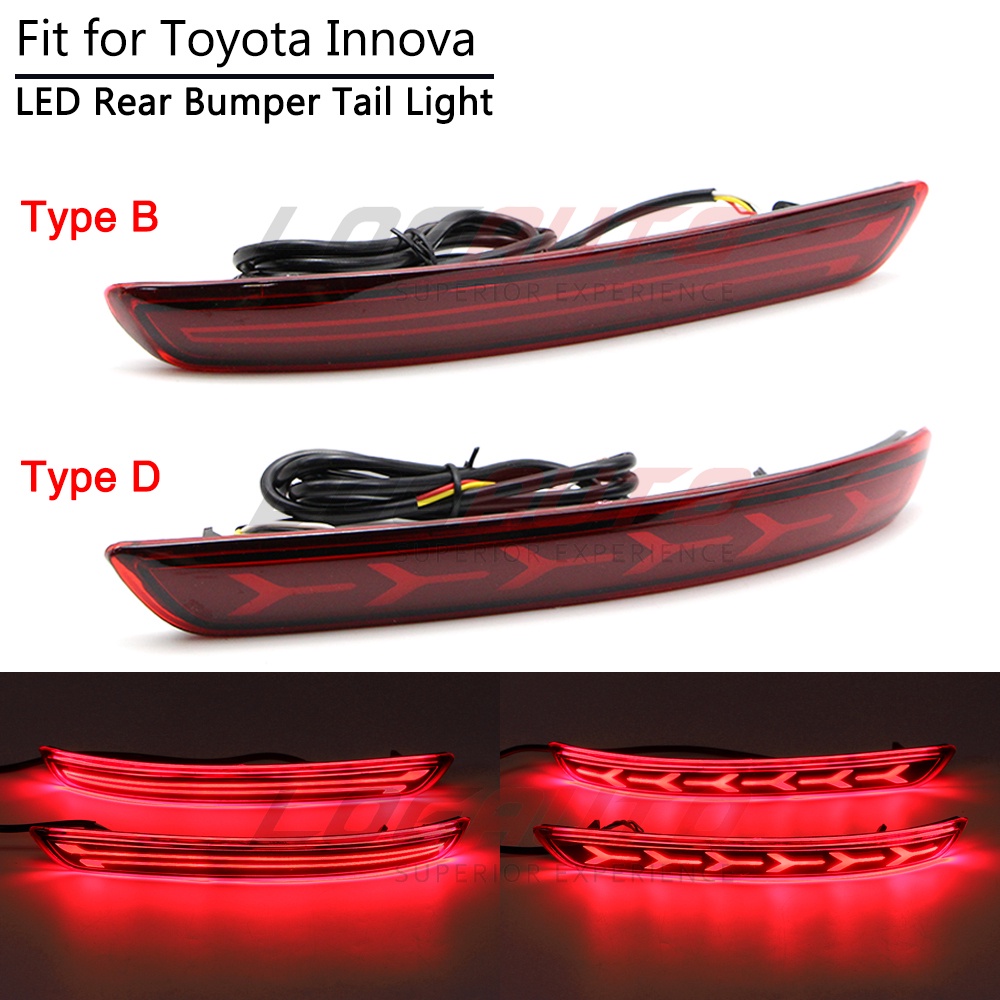 Đèn LED Phanh Xe Báo Rẽ Màu Đỏ Cho Toyota Innova 2016 2017 2018 2019 2020 2021+ #A / B