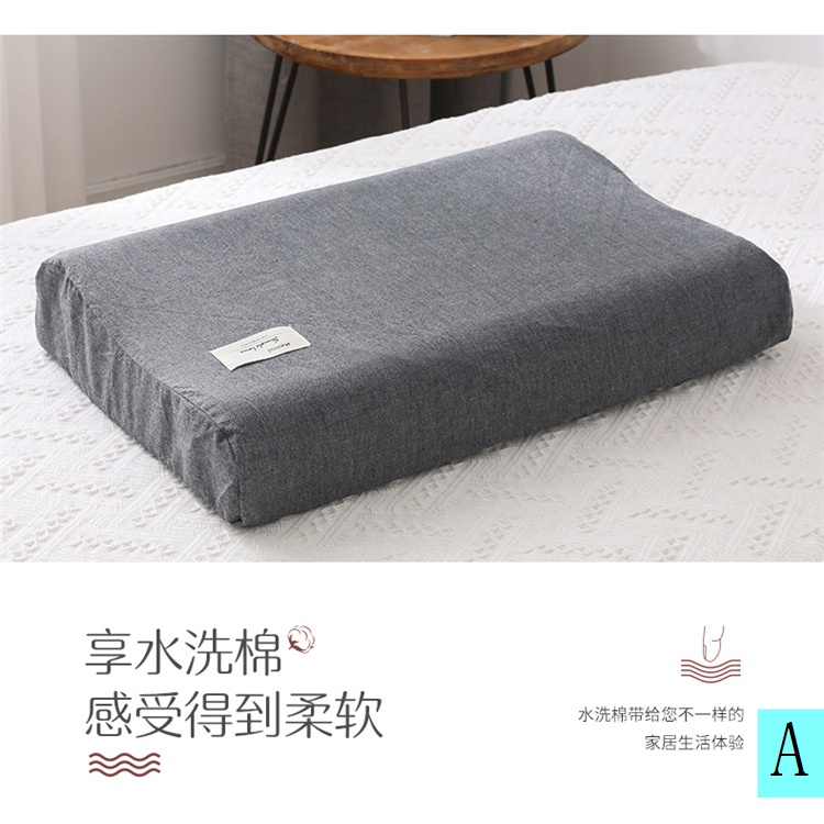 Cặp Áo Gối Bằng Cao Su Cotton Nguyên Chất 30x50 60x40 Có Thể Giặt Sạch Cho Trẻ