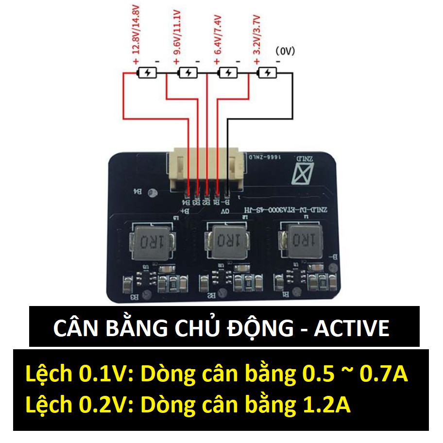 Mạch cân bằng pin lithium active chủ động