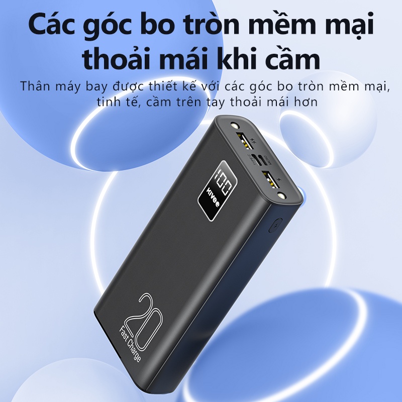 Sạc dự phòng 10000mAh 20000mAh BASIKE 10W Với đèn Pin Cho iP Huawei Samsung OPPO - Bảo hành 12 tháng