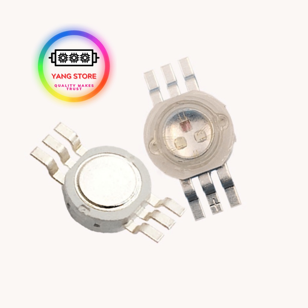 Đèn Led Luxeon  3in1, 3*1W RGB xanh dương, đỏ, xanh lá chế đèn thuỷ sinh