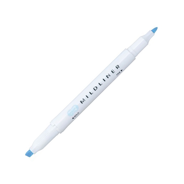 Viết Lông Dầu Dạ Quang Zebra Mildliner-MBL Fine Bold Mild Blue - Zebra