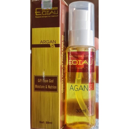 Tinh dầu Eoiau Argan Oil GUANARA VOILA Gift From God Moisture &amp; Nutrion 30 ml siêu thơm phục hồi giữ màu chống chẻ ngọn