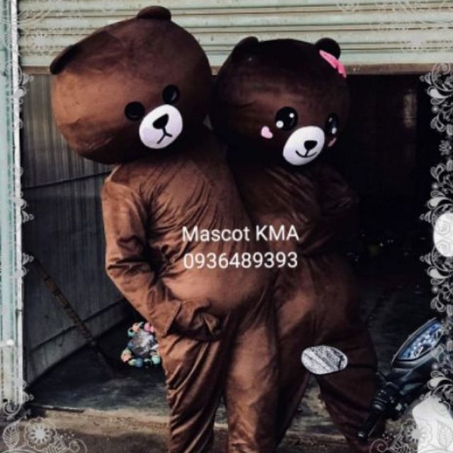 [Hàng có sẵn full kho] Mascot bộ đồ Gấu Brown cao cấp loại 1