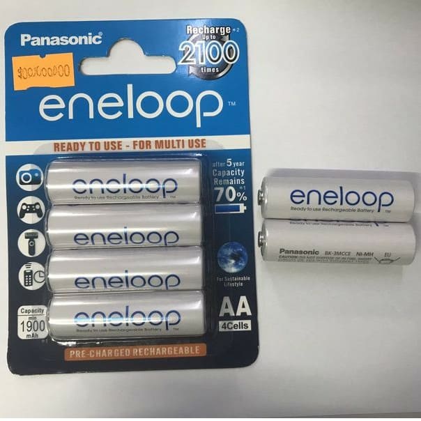 PIN AA ENELOOP VỈ 4 VIÊN DUNG LƯỢNG 1900MAD 2100 LẦN SẠC