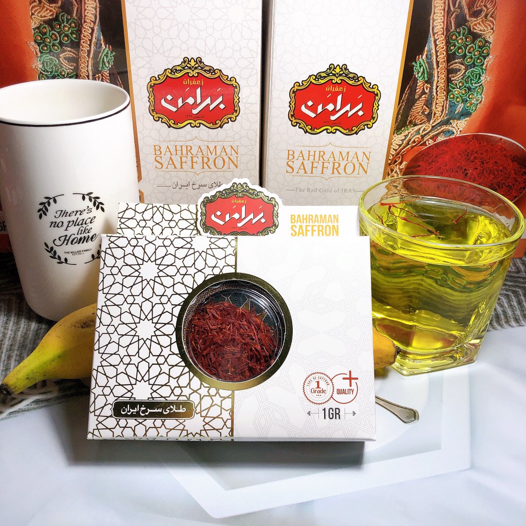 Nhụy Hoa Nghệ Tây Saffron Chính Hãng Bahraman hộp 1gr