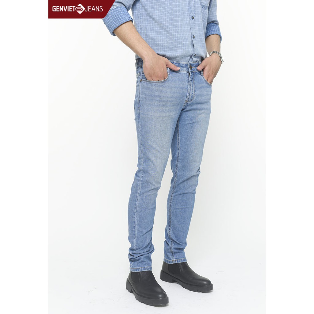 Quần dài jeans nam GENVIET - D1102J710 | BigBuy360 - bigbuy360.vn