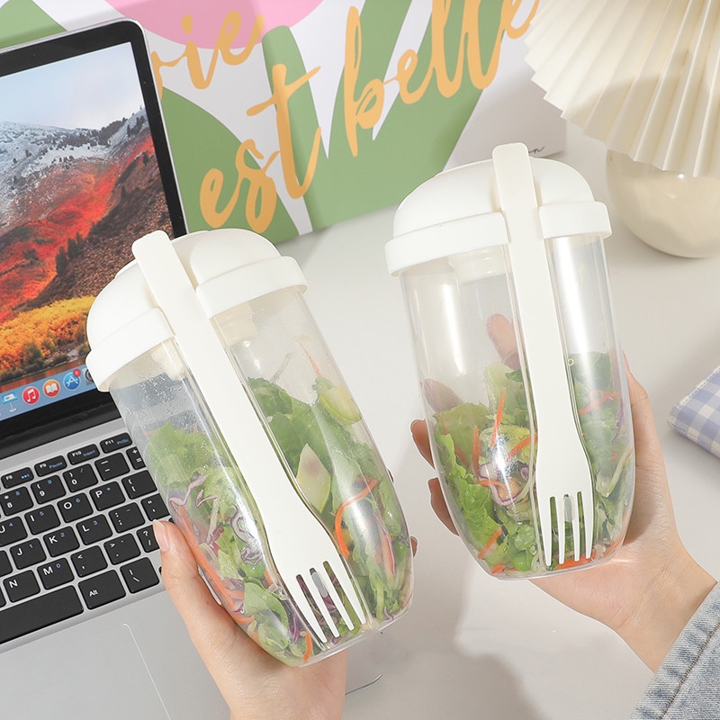 Cốc Uống Nước Có Nắp Đậy Và Muỗng Xinh Xắn Tiện Dụng