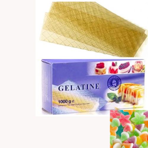 Gelatine lá Đức làm bánh ngọt, kẹo dẻo, pudding, thạch mát lạnh