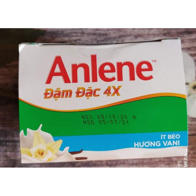 Lốc 4 hộp sữa bột pha sẵn Anlene Đậm đặc 4X vani 125ml