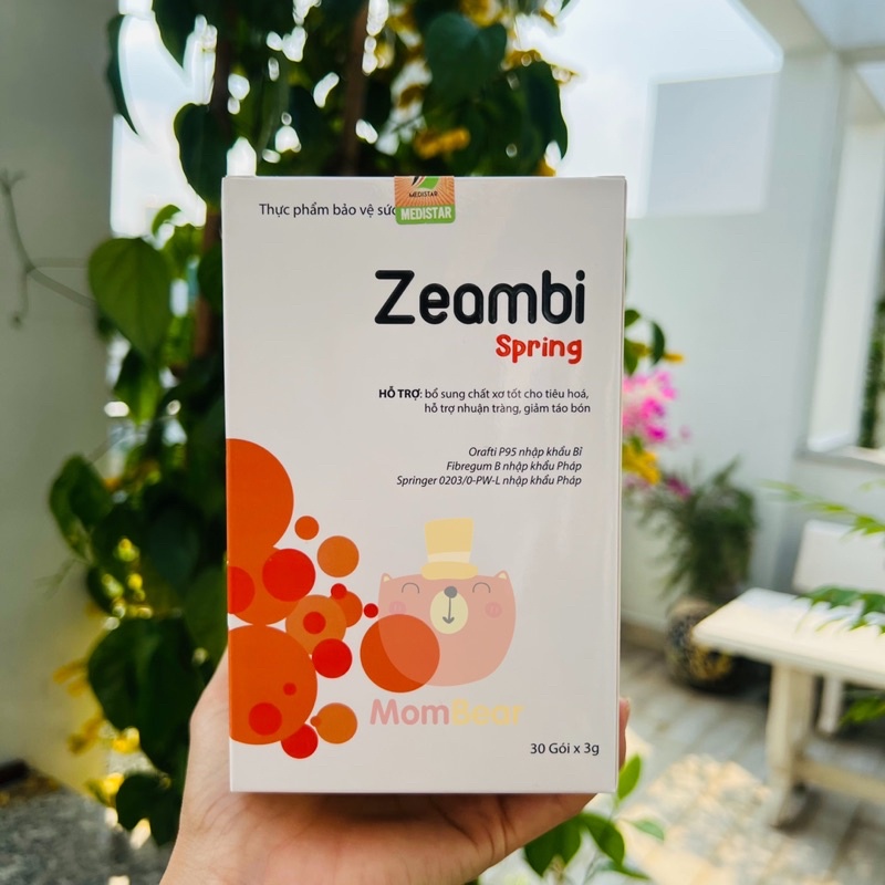 Combo Hỗ Trợ Táo Bón Cho Bé Men Vi Sinh Zeambi & Chất Xơ Zeambi Spring