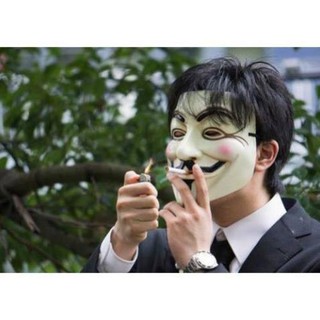 Mặt nạ hacker vàng hóa trang , cosplay AA