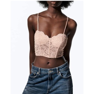 ÁO CORSET REN CROPTOP HAI DÂY - 2712/369
