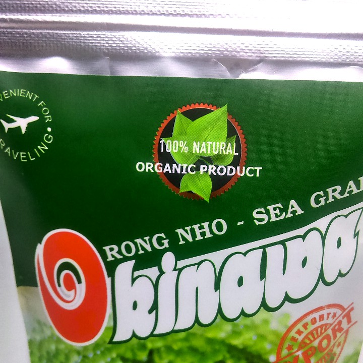 Rong Nho khô Okinawa gói 100g - Tặng 1 gói nước xốt mè rang Kewpie 15ml