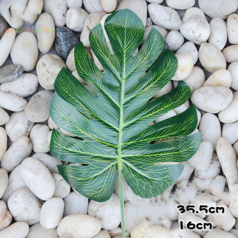 20 lá trầu bà monstera nhân tạo trang trí nội thất