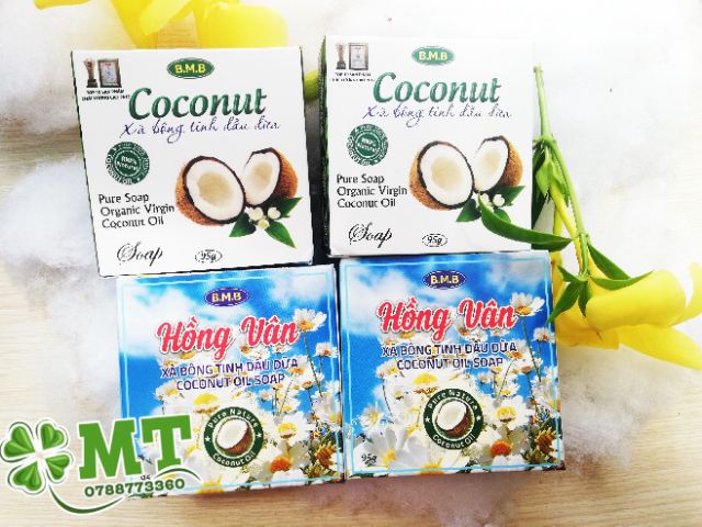 Combo 4 cục xà bông dừa