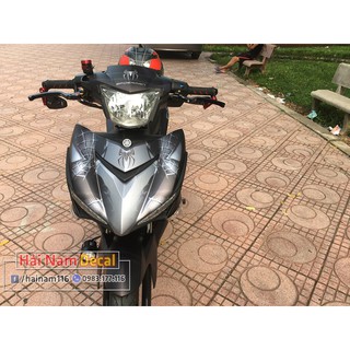 Tem Trùm Exciter 150 Spiderman Đen Xám