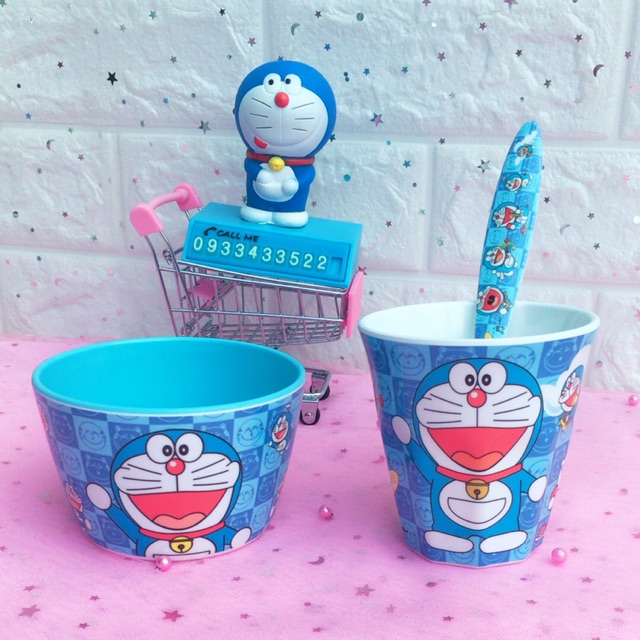 Set combo bàn ăn Doremon Doraemon
