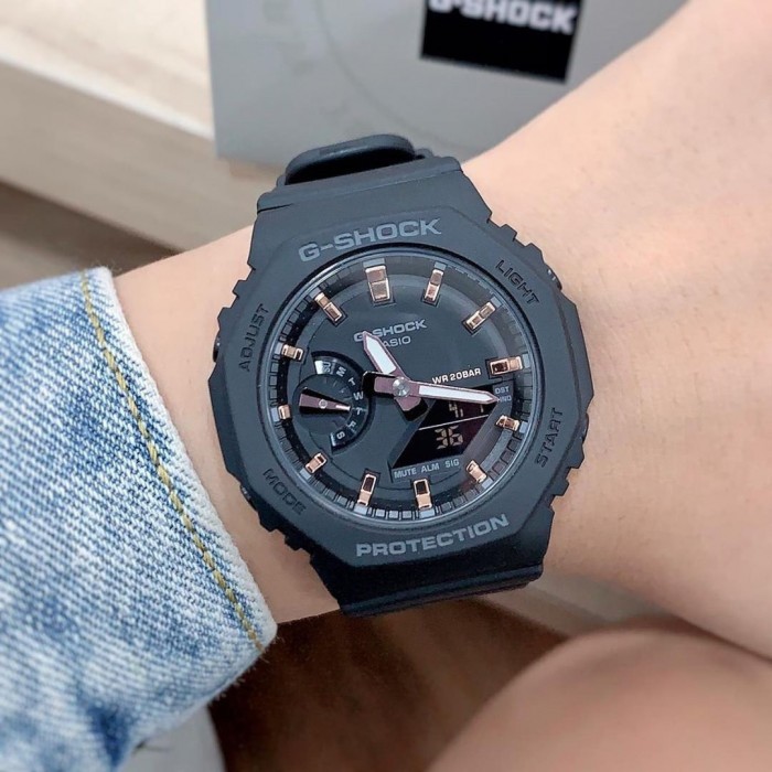 Đồng hồ casio nữ dây nhựa G-SHOCK GMA-S2100-1ADR chính hãng