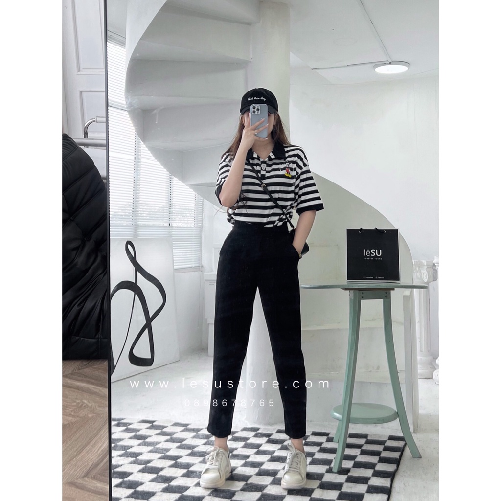 ẢNH TỰ CHỤP Quần baggy tây ĐEN
