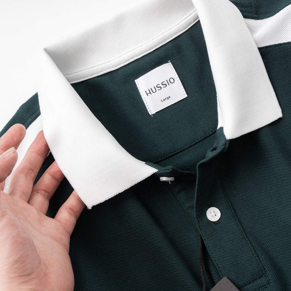 Áo Polo nam IVUS vải cá sấu cotton xuất xịn, trẻ trung, thanh lịch, chuẩn form - HUSSIO