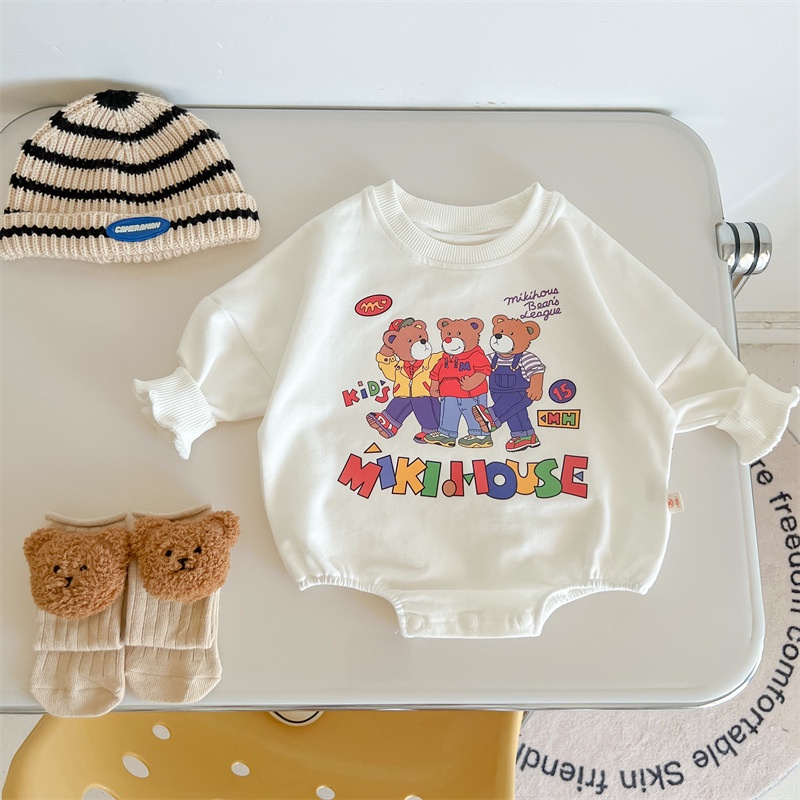 Áo Khoác Tam Giác Vải cotton Mềm Mại Thoải Mái In Hình Gấu Dành Cho Bé Trai Và Bé Gái