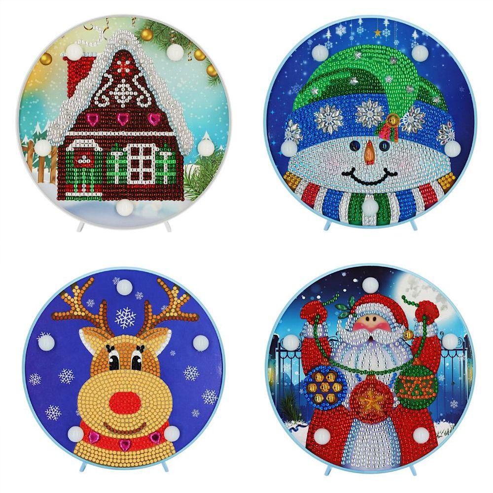 Tranh LUOL Ánh Sáng Lấp Lánh|Tranh Thêu Chữ Thập Hình Ngôi Nhà Đặc Biệt Tự Làm