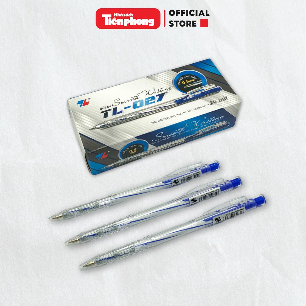 Bút bi Thiên Long chính hãng nhà sách Tiền Phong bút bi gel màu xanh/đen/tím.