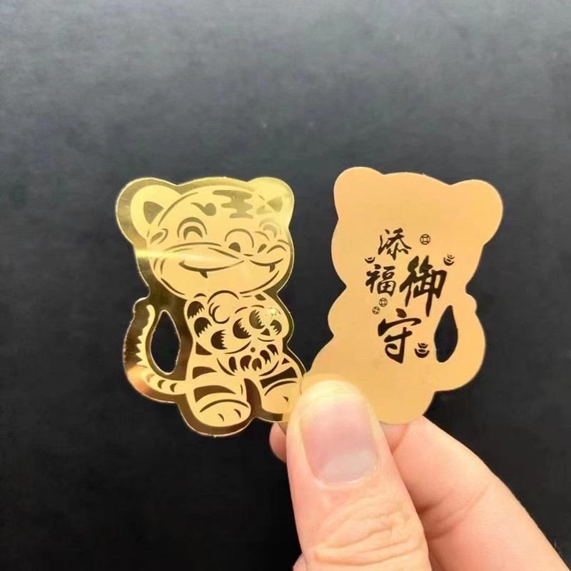 Trâu - Mèo thần tài mạ vàng 24k cầu may mắn tiền tài